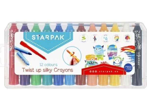 Starpak fargeblyanter m/ skaft, 12 stk