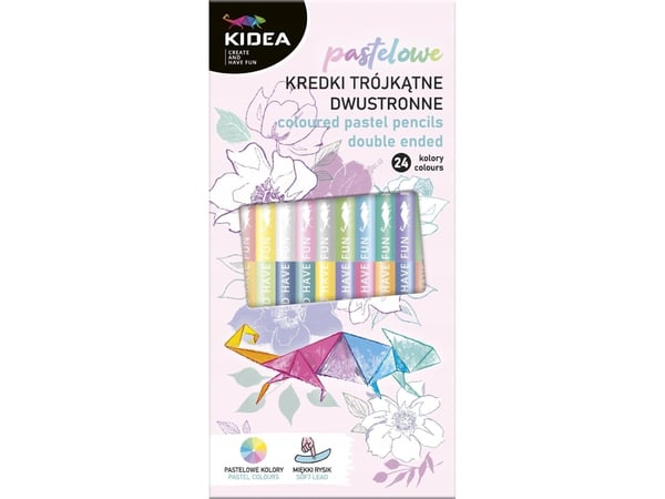 Derform fargestifter OLO 2STR 24 farger (troj pastel) DERF KIDEA