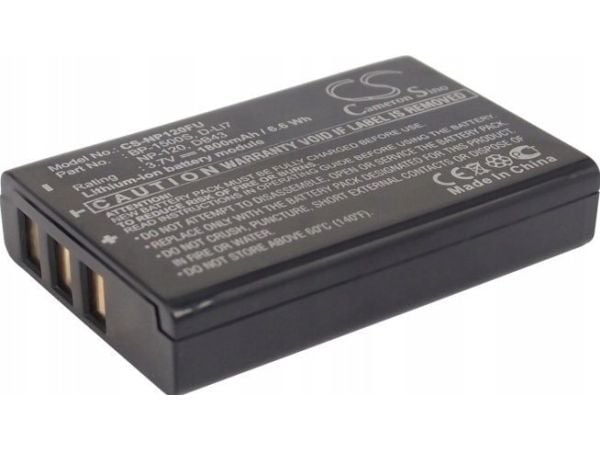 Cameron Sino Oppladbart batteri Batteritype Np120 Np-120 For Fujifilm / D-li7 For Pentax / Cs-np120fu