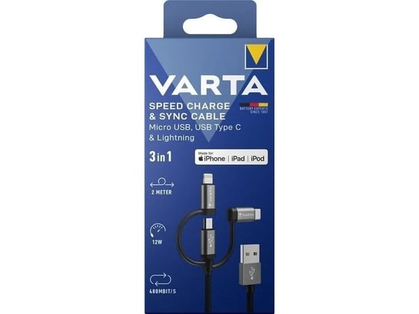 Varta 57937 101 111, Sisätila, Lightning, USB