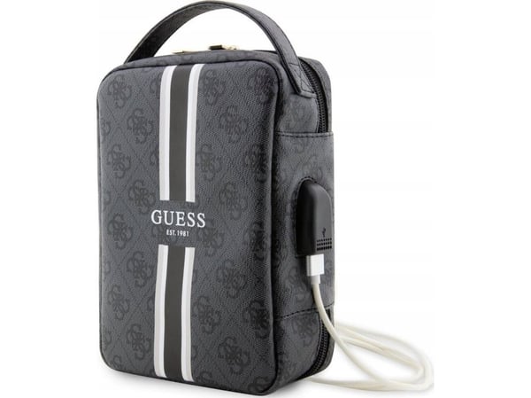 Guess veske GUHBP4RPSK organizer - svart/svart, 4G trykte striper