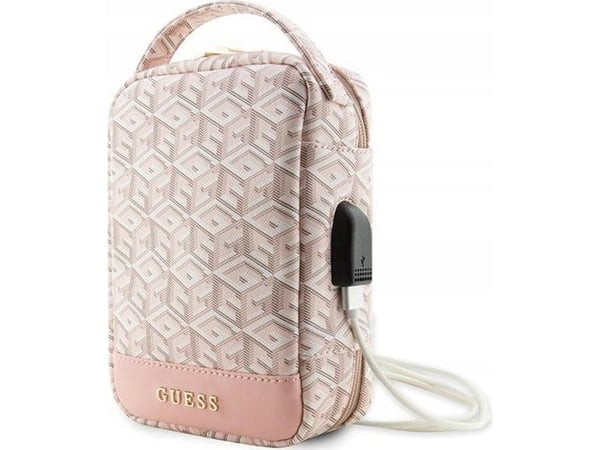 Guess GCube Stripe Travel universal bag - organizer för tillbehör (rosa)