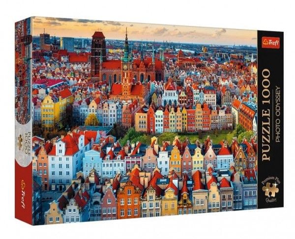 Trefl Puzzle 1000 brikker Premium Plus Quality View of Gdańsk, Polen