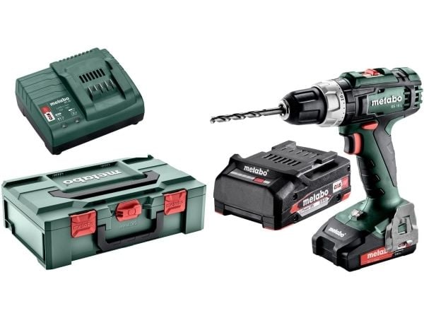 Metabo BS 18 L - Drill/driver - trådløs - 2 hastigheter - nøkkelfri borhylse 13 mm - 50 N·m - 2 batterier - 18 V