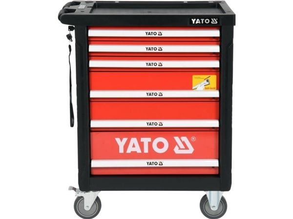 Yato YT-55307, Stål, Sort, Rød, 6 skuffer, Kulelagerbaserte teleskopskinner, 25 kg, 35 kg