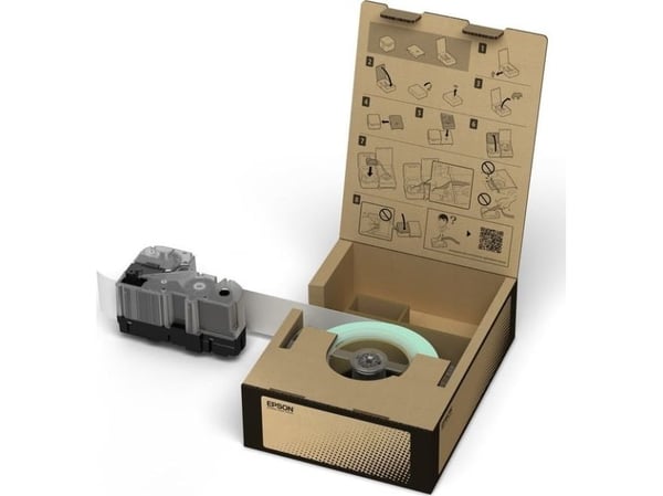 Epson BR-VN24WB-E - Vinyl - svart på hvitt - Rull (2,4 cm x 45 m) 1 kassett(er) etikettbånd - for LabelWorks LW-Z5000BE, LW-Z5010BE, LW-Z5010BE AZ,...