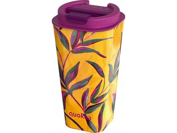 Quokka Vaso Cafe Doble Pared - Plastmugg med dubbla väggar 450 ml (Sun Garden)