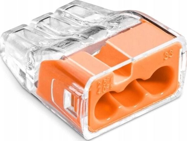 Simet pikaliitin 3x 0,75-4mm2 32A 1pakkaus=10kpl Simet Ideal SCP3 B10 88001008 läpinäkyvä/oranssi Simet Ideal SCP3 B10 88001008 läpinäkyvä/oranssi