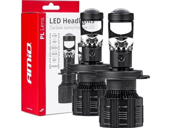 Automobilių LED lemputės pl linssi h4 amio-03667 amio-03667