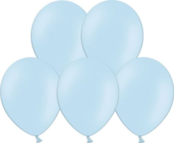 Party Deco Pastellblå lateksballonger - store - 10 stk