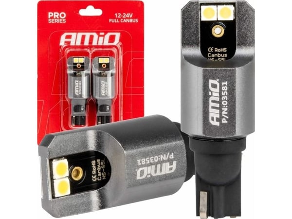 LED-lamput täysi canbus pro t15 w16w 4x3030 smd valkoinen 12v 24v amio-03581