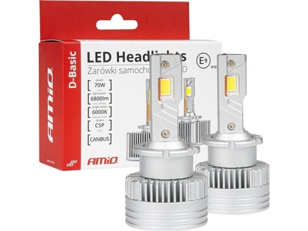 Pære LED-glødetråd Amio D-Basic D4S D4R 6000K Canbus Amio-03629