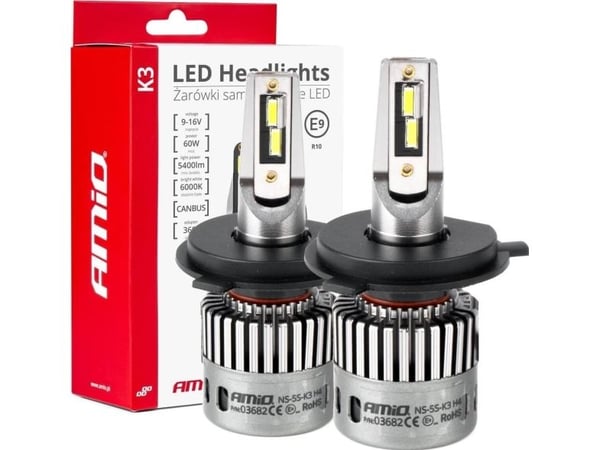 Led auton polttimot k3 h4 sarja 12v 6000k canbus amio-03682 amio-03682 Led auton polttimot k3 h4 sarja 12v 6000k canbus amio-03682 amio-03682