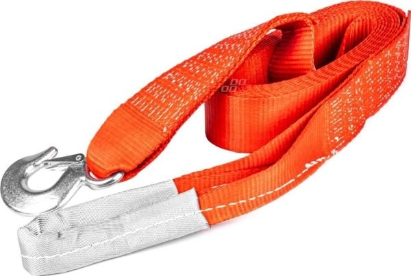 Trekkerem 7000 kg 60 mm 5 m kabel med krok + løkke AMIO-03992 Trekkerem 7000 kg 60 mm 5 m kabel med krok + løkke AMIO-03992