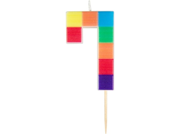 Adikbal Number lysblokker nr 7, 7 cm one size