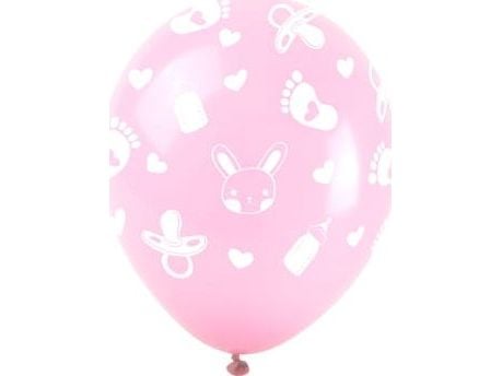 Arpex ballonger baby shower - jente (5 stk.)