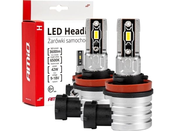 LED-strålkastarlampa H-mini-serien H8/H9/H11/H16 AMiO-03333