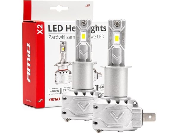 LED auton polttimot x2 sarja amio h3 amio-02971 amio-02971