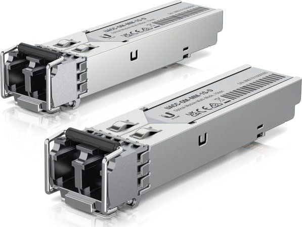 Ubiquiti UACC-OM-MM-1G-D - SFP (mini-GBIC) transceivermodul - 1GbE - LC-enkeltmodus - opp til 550 m - 850 nm (en pakke 20)
