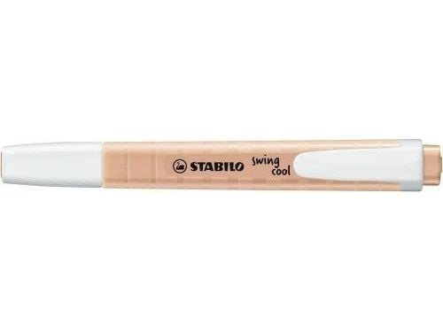 STABILO swing cool Pastel, 1 stykker, Fersken, Meisel tupp, Fersken, Hvit, Rund, 1 mm
