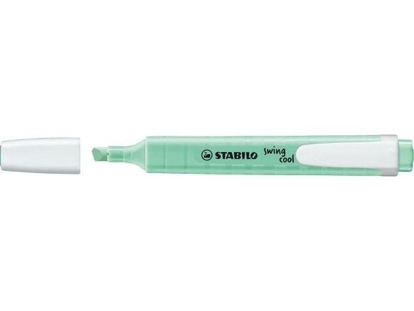 STABILO swing cool Pastel, 1 stykker, Mint, Meisel tupp, Mynte, Hvit, Rund, 1 mm