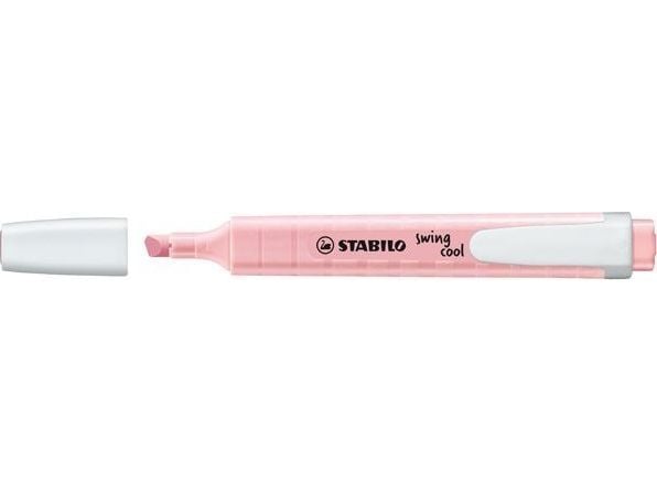 STABILO swing cool Pastel, 1 stykker, Rosa, Meisel tupp, Rosa, Hvit, 1 mm, 4 mm