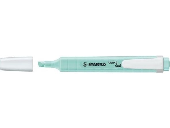 STABILO swing cool Pastel, 1 stykker, Turkis, Meisel tupp, Turkis, Hvit, Rund, 1 mm