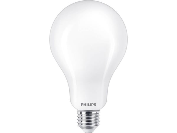 Philips - LED-filamentlyspære - form: A95 - mattslipt finish - E27 - 23 W (ekvivalent 200 W) - klasse D - varmt hvitt lys - 2700 K