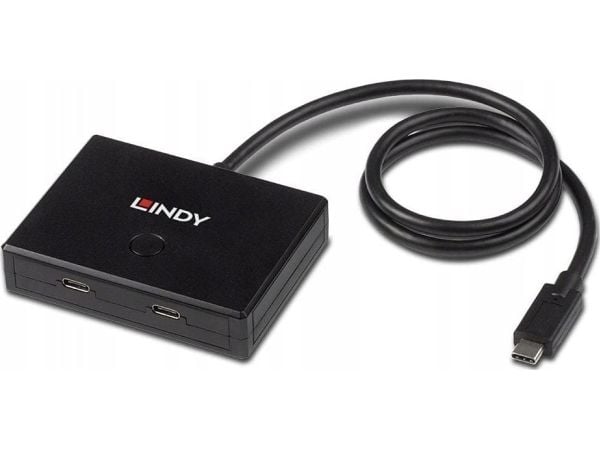 Lindy 43329, USB 3.2 Gen 1 (3.1 Gen 1) Type-C, USB 3.2 Gen 1 (3.1 Gen 1) Type-C, 5000 Mbit/s, Sort, 0,6 m, 85 mm