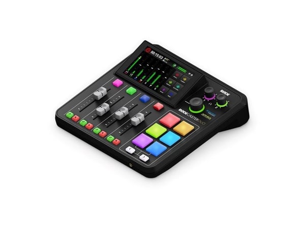 Rode RodeCaster Duo + Rode NTH-100 hörlurar