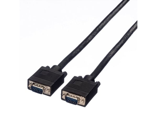 VALUE 11.99.5257, 10 m, VGA (D-Sub), VGA (D-Sub), Hankjønn, Hankjønn, Sort