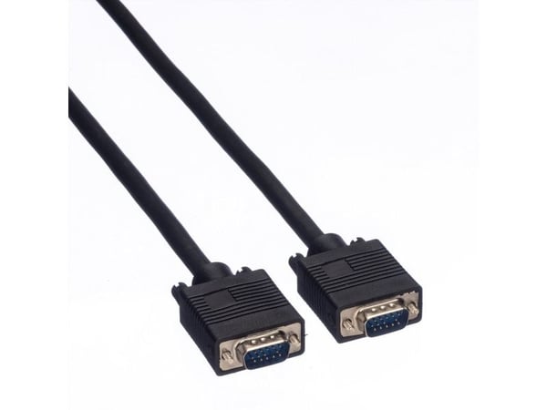 VALUE 11.99.5257, 10 m, VGA (D-Sub), VGA (D-Sub), Hankjønn, Hankjønn, Sort