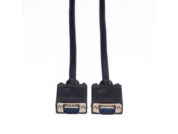VALUE 11.99.5257, 10 m, VGA (D-Sub), VGA (D-Sub), Hankjønn, Hankjønn, Sort