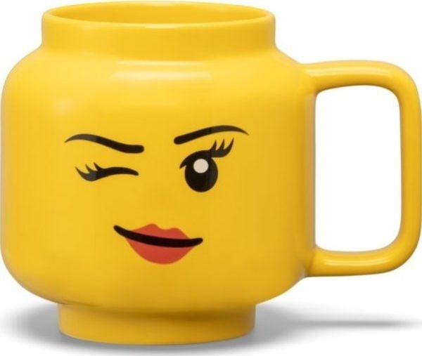 LEGO keramikkkrus Winking Girl, stor