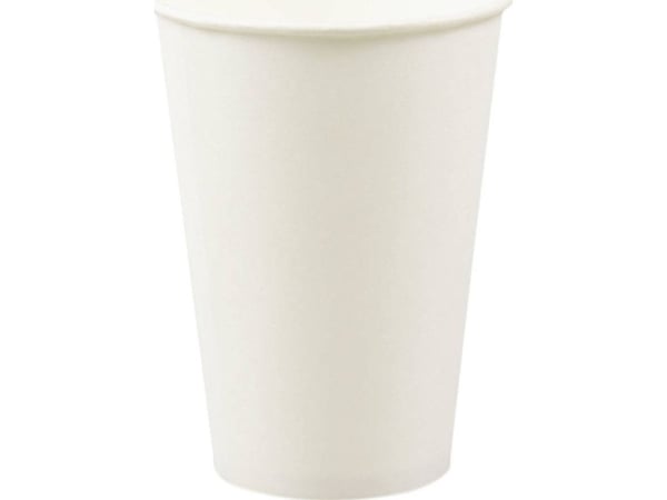 Arpex hvite papirkopper, 200 ml én størrelse