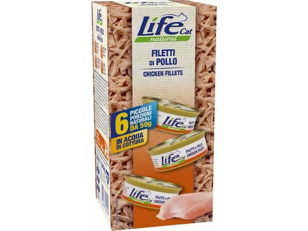 Life Pet Care Life Cat Karma våtfôr til katt, kylling 6x50 g