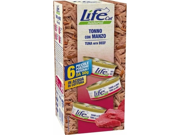 Life Pet Care Life Cat kattesprø Life Tunczyk storfekjøtt 6x50 g