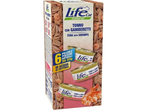 Life Pet Care Life Katt Kattemat Tunfisk Reker 6x50g