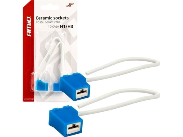 AMiO keramiske vinkelklosser h1 h3 plugg stikkontakt amio-03051