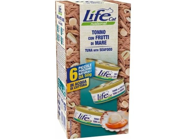 Life Pet Care Life kissanruoka Tonnikala äyriäiset 6x50g Life Pet Care Life kissanruoka Tonnikala äyriäiset 6x50g