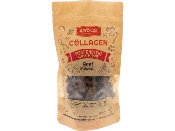 4DOGS 4Dogs Dog Treat Noodles Beef Antlers 100g