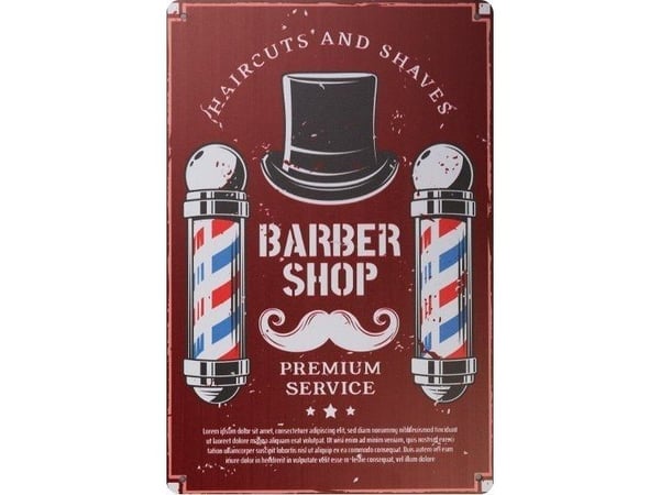Activeshop TABLICA OZDOBNA BARBER B030