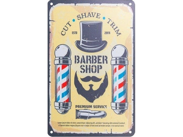 Activeshop Tablica ozdobna barber B018