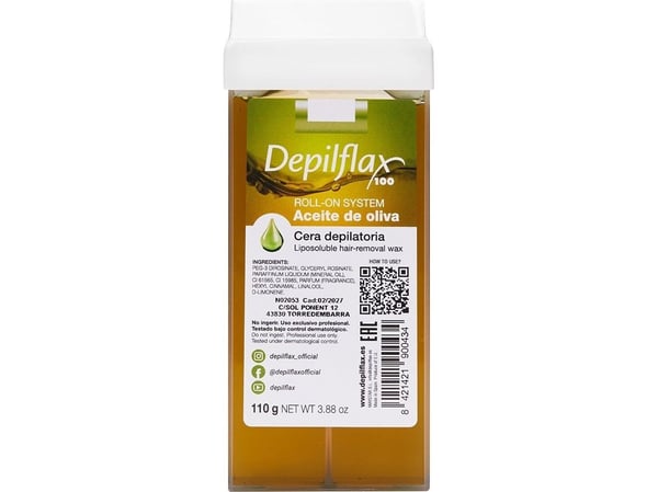 Depilflax Depilflax hårfjerningsvoksrull oliven 110 g