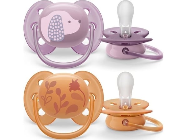 Philips AVENT SCF091/18, Superpehmeä tutti, Hampaita hoitava, Silikoni, Poika/tyttö, Konepesunkestävä