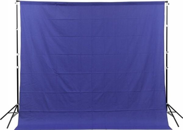 GlareOne GlareOne Blue Screen - blå stoffbakgrunn 3x3