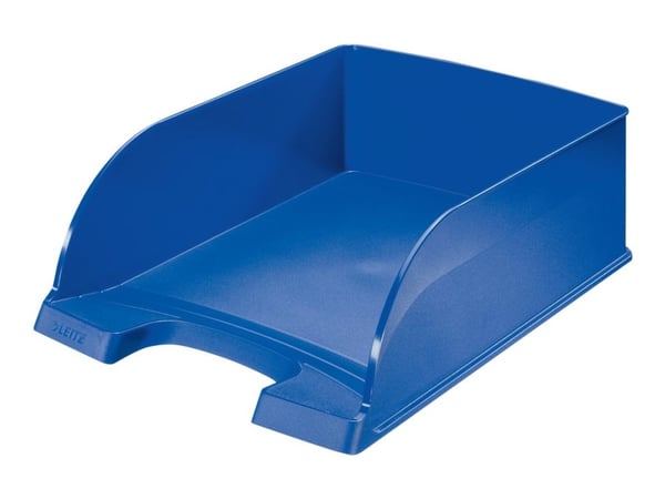 Leitz Plus Jumbo lomakelaatikko, Muovi, Sininen, A4, Kirjekuori, Kirjain, Note, Paperi, 242 x 330 x 95 mm, 255 x 357 x 103 mm