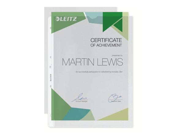Leitz - Topp- og sidematingsarkbeskytter - for A4 (210 x 297 mm) - blank - for P/N: 10105015, 10105045, 10105075, 10105085, 10105095, 10470001, 104...