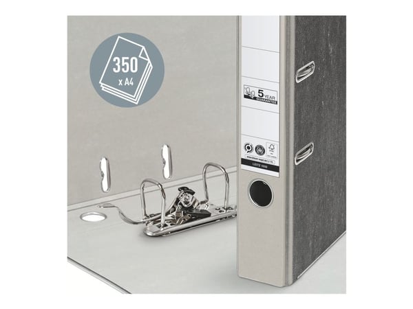 Leitz Cardboard binder 180°, A4, Kartonki, Harmaa, 350 arkkia, 5,2 cm, 55 mm