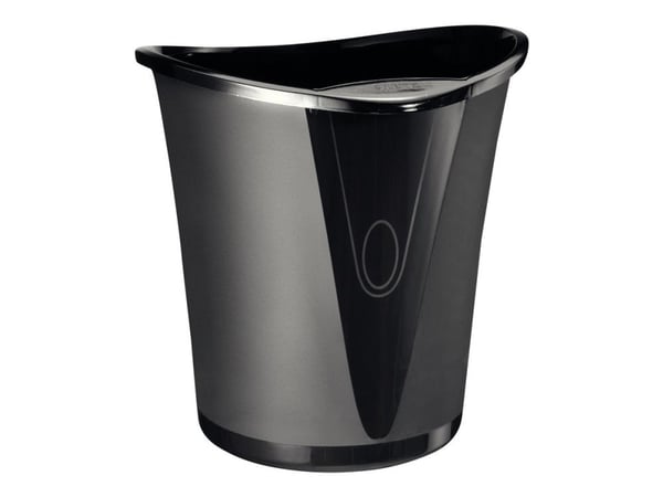 Leitz Allura - Søppelkurv - 18 L - polypropylen (PP) - svart